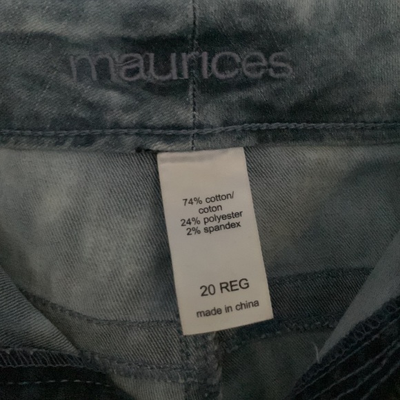 EUC Maurices Acid Wash White Denim Jeggings 3 Pocket Stretch Pants Jeans - Picture 4 of 5